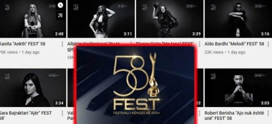 FOTO/E papritur, fshihen të gjitha këngët e Festivalit nga YouTube i RTSH-së