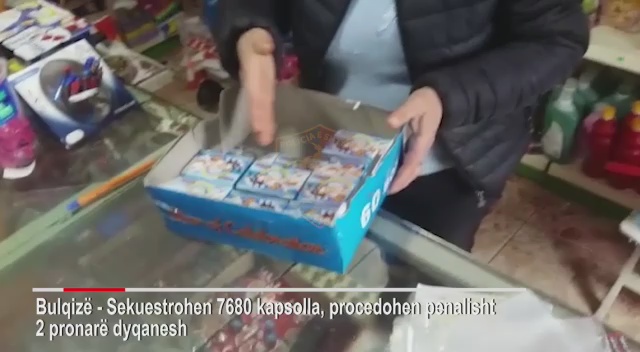 VIDEO/Sekuestrohen 7680 kapsolla në Bulqizë, procedohen dy pronarë dyqanesh