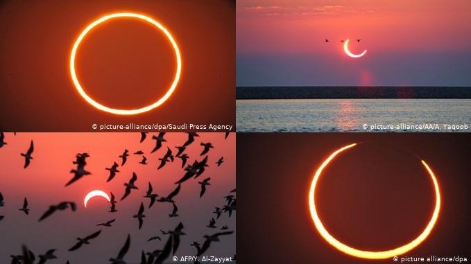 FOTO/“Unaza e zjarrit” ndodh në Lindjen e Mesme, dalin pamjet mahnitëse nga qielli