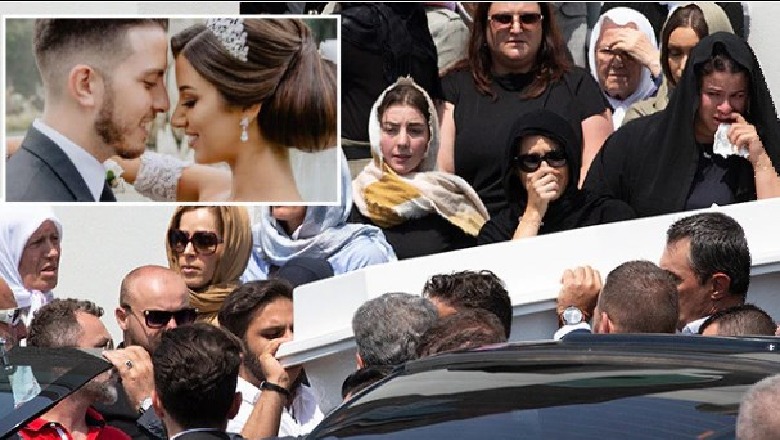 FOTO/Tragjedia në familje, të njohur dhe miqtë i japin lamtumirën e fundit çiftit shqiptar në Australi