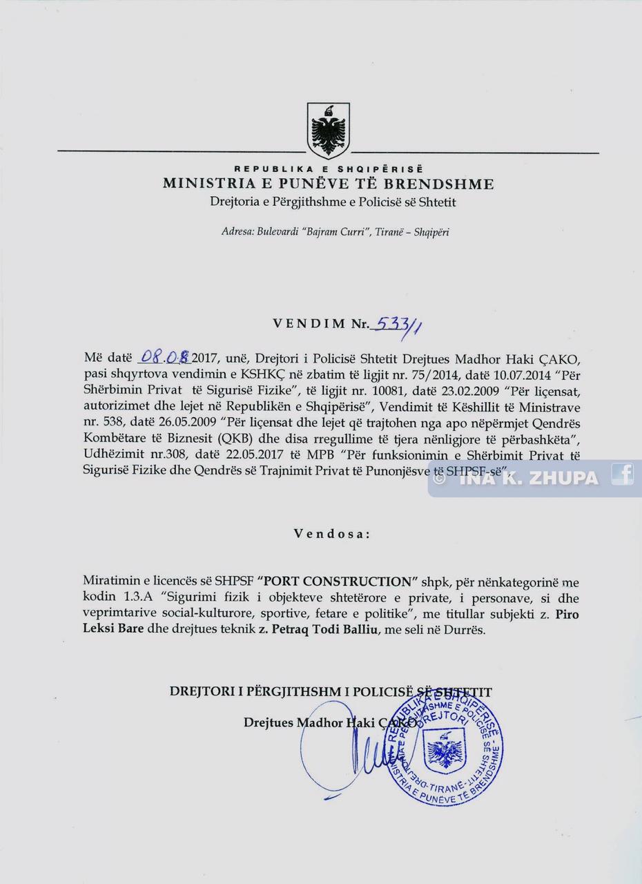 FOTO/Zhupa denoncon: Si Veliaj dha tender pa garë 3.4 milionë euro kompanisë së kryetarit të Bashkisë Mat