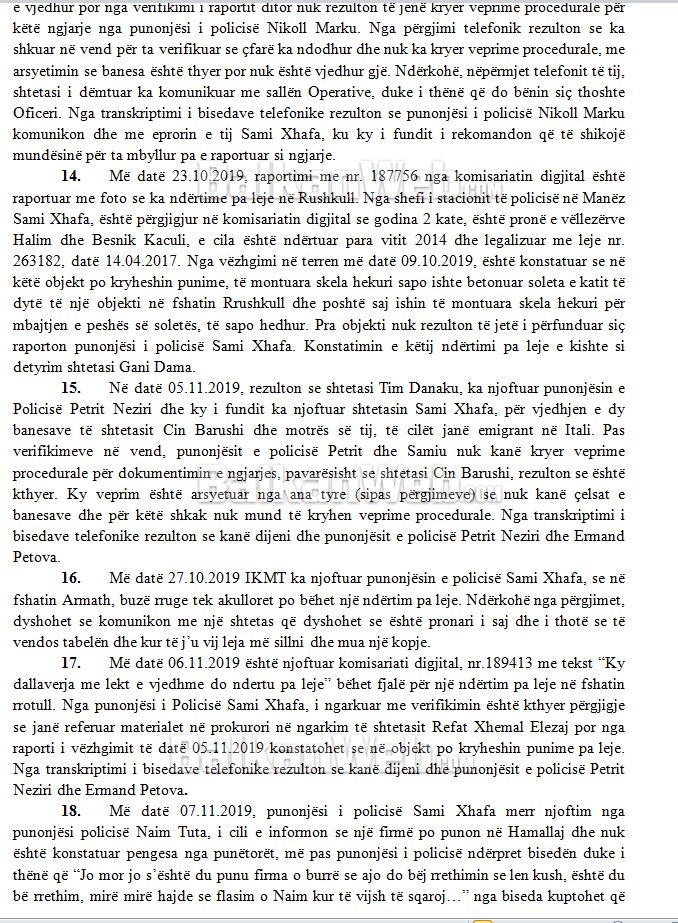 DOSJA E PLOTE/Zbardhen përgjimet, kush i “fundosi” policët e zyrtarët, merrnin deri në 7 mijë euro