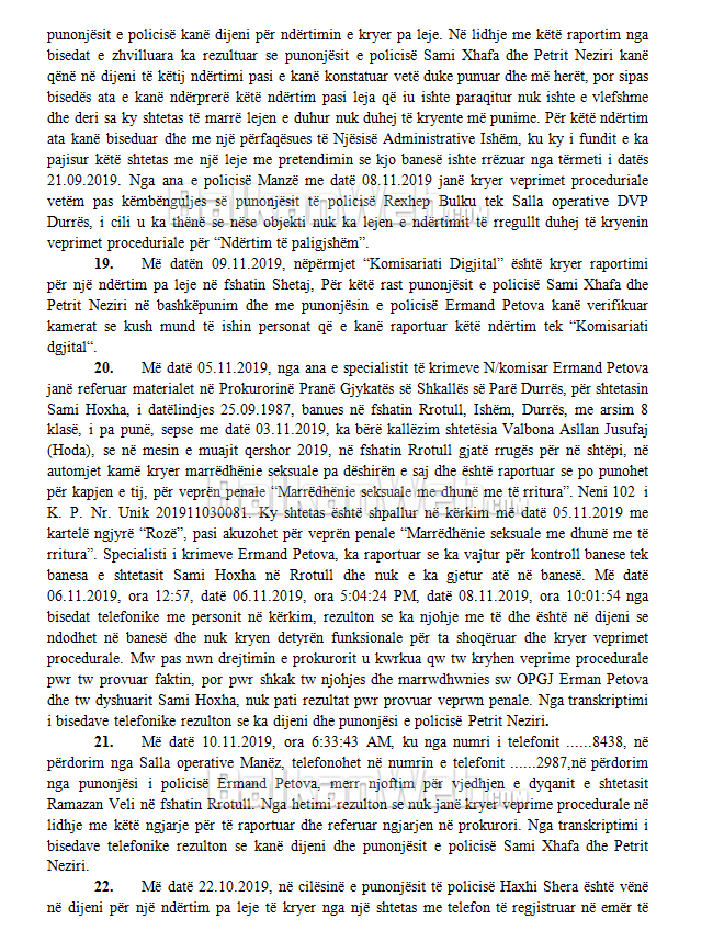 DOSJA E PLOTE/Zbardhen përgjimet, kush i “fundosi” policët e zyrtarët, merrnin deri në 7 mijë euro