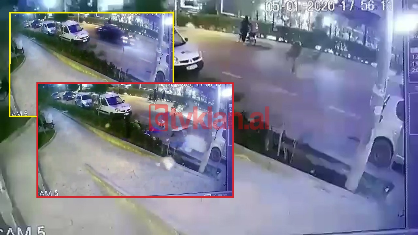 VIDEO/Kjo ishte forca e madhe e stuhisë së erës në Tiranë, shpëton për mrekulli një automjet