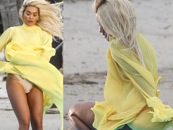 FOTO/Këngëtares shqiptare era ia nxjerr të gjitha sheshit