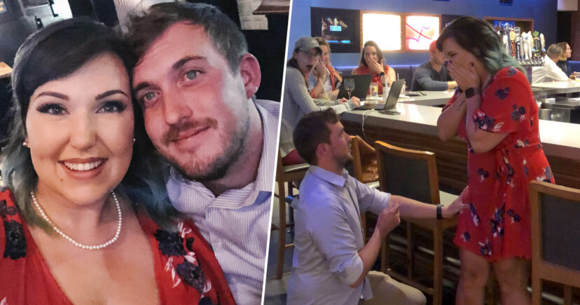 FOTO/E padëgjuar, çifti sajon propozimin e martesës për të marrë pije falas në lokal