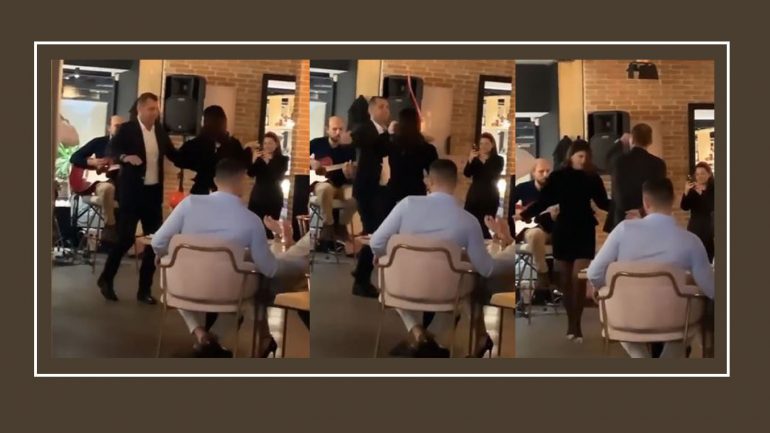 FOTO/Nuk fshihen më as në publik, Rudina ia merr valles me Mark Frrokun për Shën Valentin