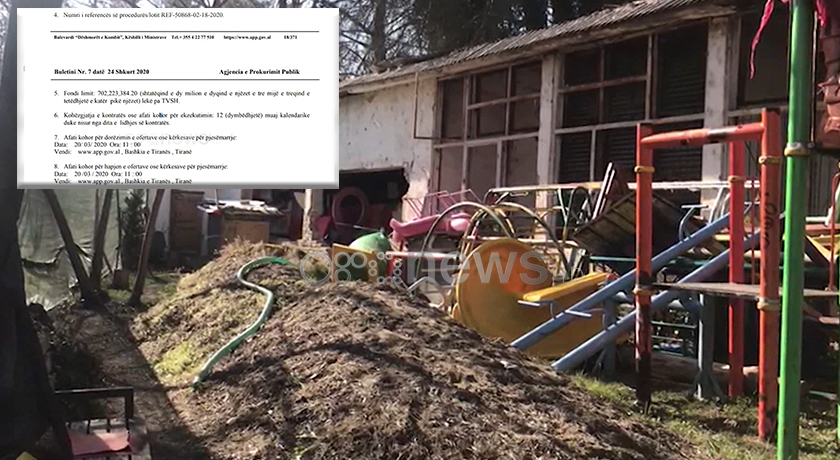 7.7 miliarde leke tender ne kopshtin , bar restorant privat me parate publike