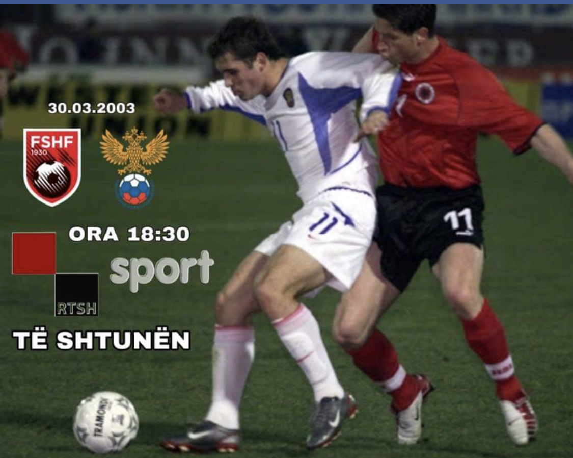 Retrospektive, doni te ndiqni nje ndeshje te kombetares ne 2003, jepet sot