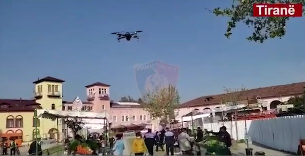 VIDEO/Policia tani zbulon shkelësit me anë të dronit, gjobiten më shumë qytetarë dhe pronarë lokalesh