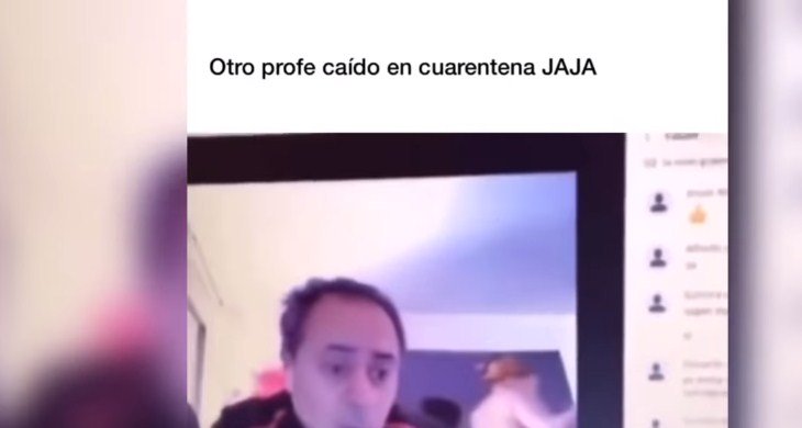 Situatë e sikletshme për profesorin në mësimin online, gruaja del nudo pas tij