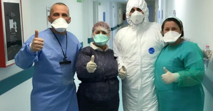 Në shërbim të pacientëve dhe në turn të tretë, mjeku feston ditëlindjen në spitalin Infektiv