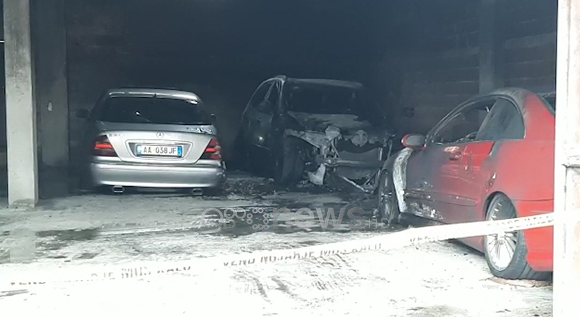 Digjen tre automjete në Korçë, ishin të parkuara në një garazh
