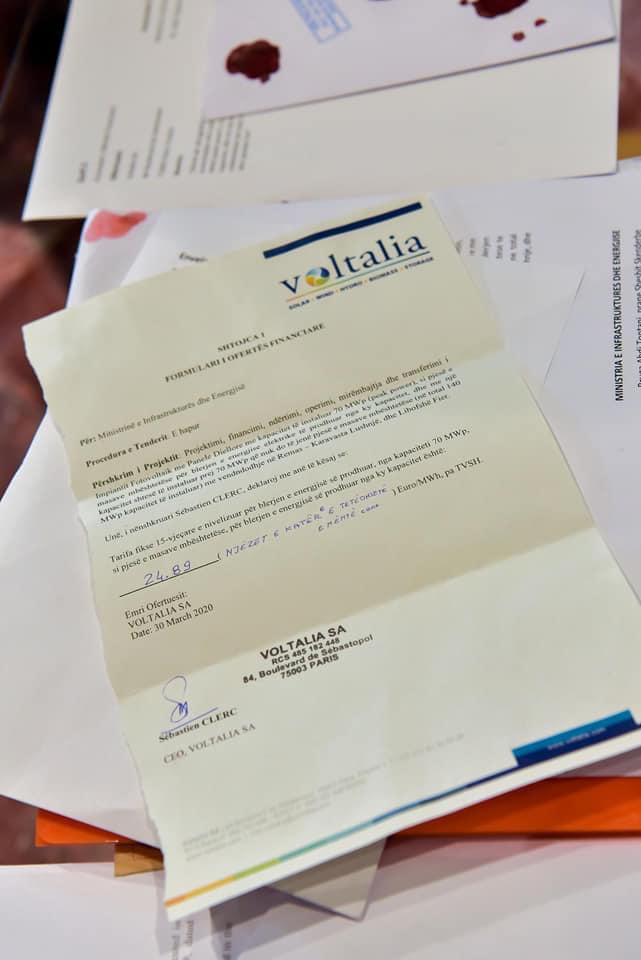 Tenderi per parkun fotovoltaik, e pergaditi BERZH dhe shpetoi nga komisionet e korrupsionit