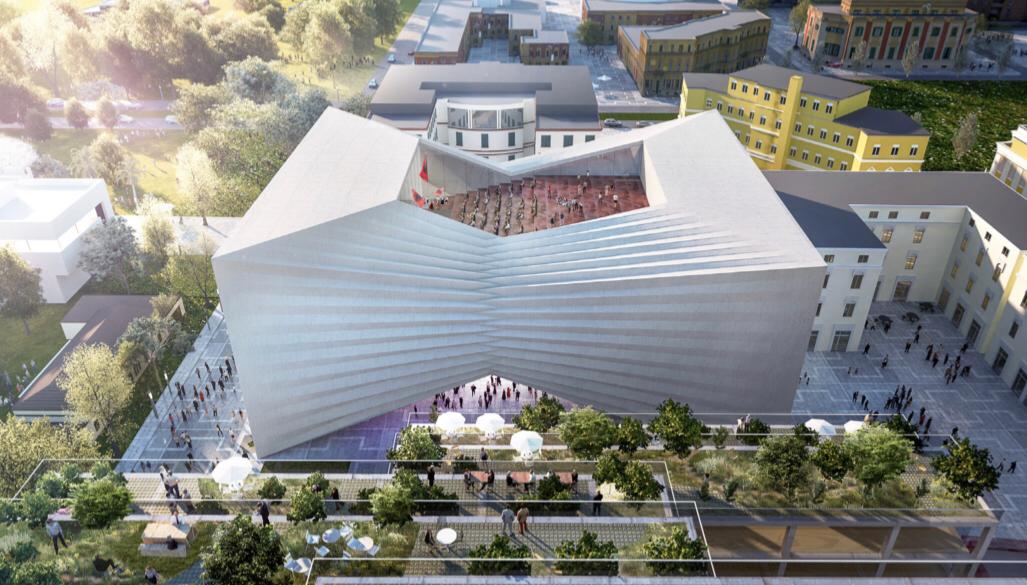 FOTO/Rama nuk shfaq pendesë: Teatri i ri Kombëtar do të ketë nesër pëlqimin e të gjithëve