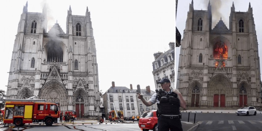 Zjarri në katedralen historike franceze shkatërron dritaret e artit dekorativ