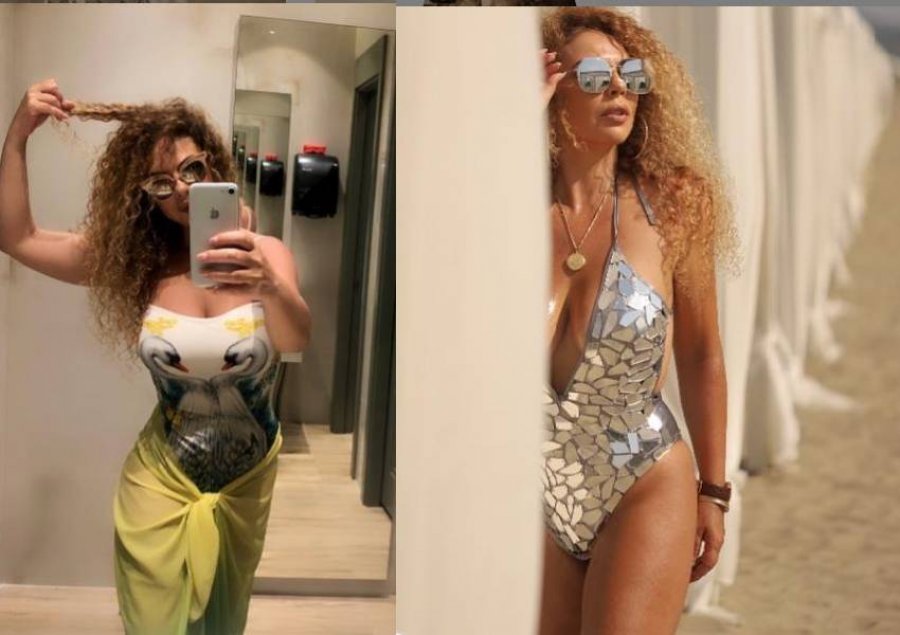 FOTO/Inis Gjoni mahnit me pozat në plazh, format perfekte trupore nuk e tradhëtojnë