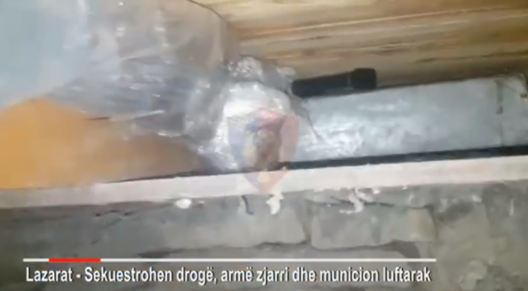VIDEO/Pamje nga operacioni në Lazarat, 54- vjeçarit iu kapën 15 kg kanabis