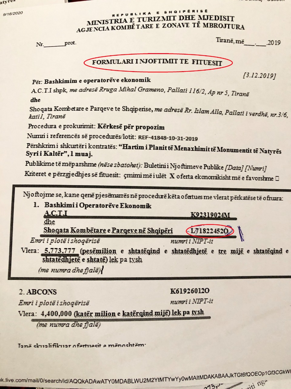 “Krime mjedisore dhe korrupsioni”, PD dorëzon 3 padi në SPAK, mes tyre një ministër