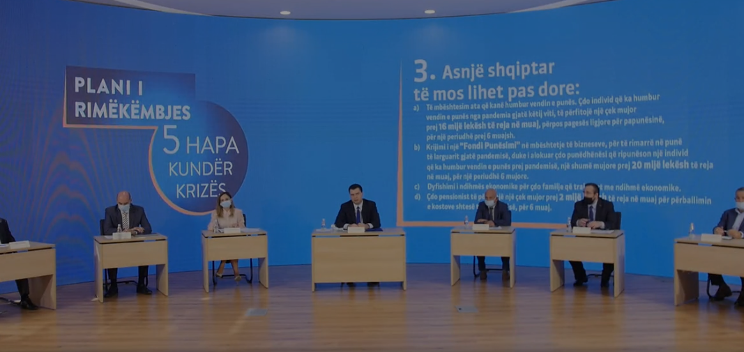 VIDEO/Pandemia dhe ekonomia, Basha propozon planin e rimëkëmbjes: 5 hapa për t’u përballur me krizën