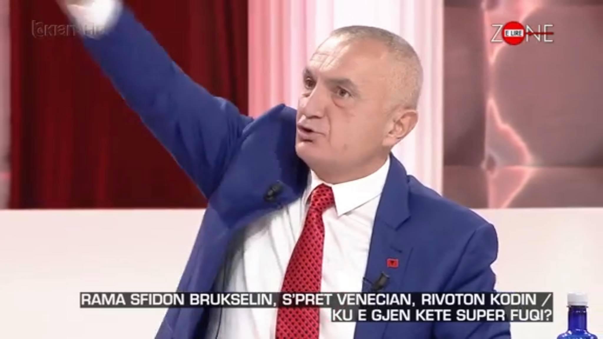 Shperthen Presidenti: Unë jam Ilir Meta, jam nga Skrapari. Mua të më thotë dëshmor ai qen bir qeni