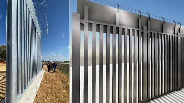 FOTO/Greqia blindon kufirin me Turqinë, ndërton gardhin 26 km të gjatë