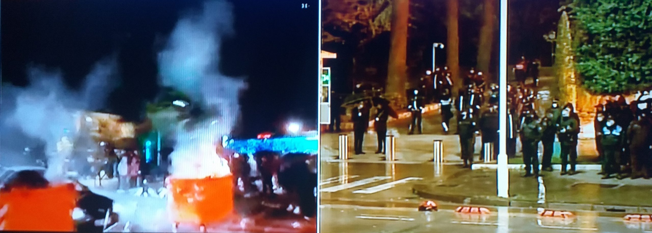 Protestuesit sulmojnë Ministrinë e Financave, përdoret gaz lotësjellës dhe autobotë uji