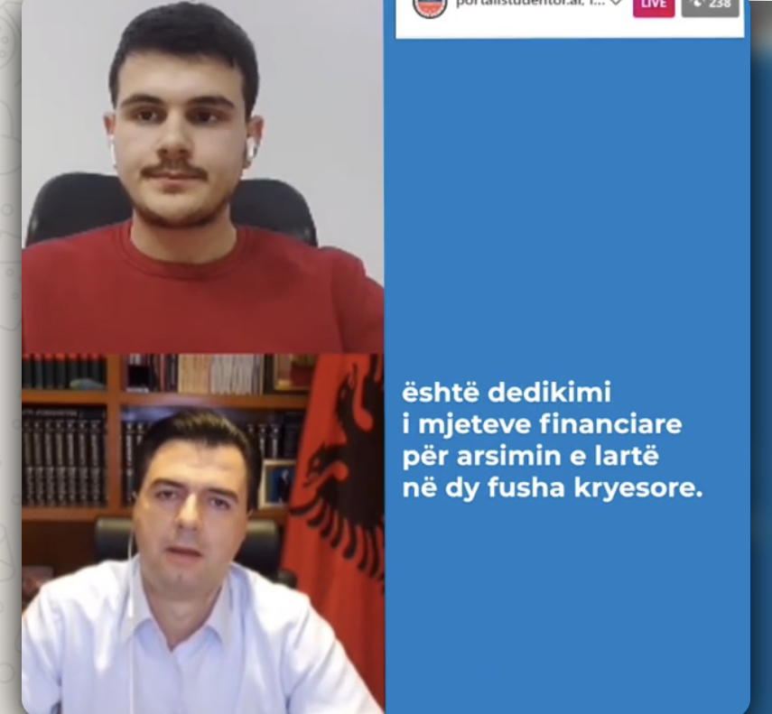 Basha, takim ne Instagram me studentet: 3 pikat themelore te programit te PD per te rinjte