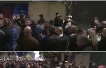 Tension në Kavajë, qindra demokratë presin Bashën te zyra ku u qëllua i riu demokrat