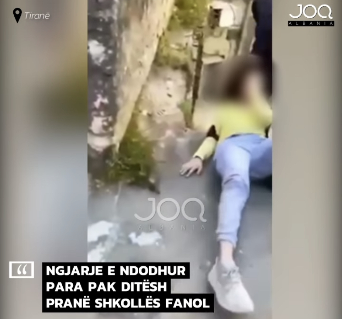 VIDEO/ Rrahje mes nxënësish afër shkollës Fan Noli në Tiranë