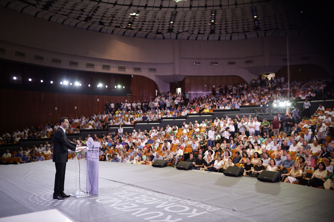 Nis Kuvendi Kombëtar i PD, Basha: Megjithëse 25 Prilli nuk kishte asnjë lidhje me demokracinë, PD doli më e fortë dhe më e bashkuar