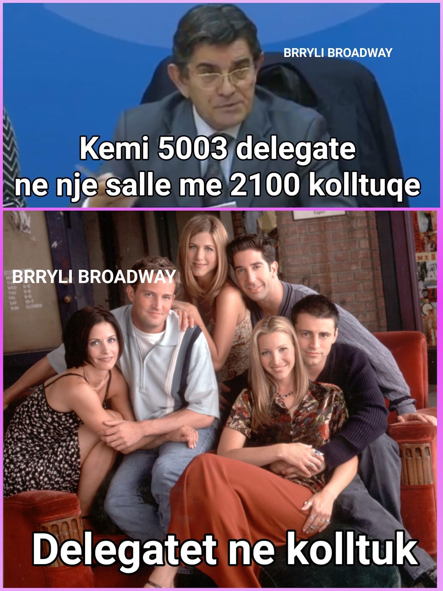 Humor në rrjet me numrin e delegatëve në Pallatin e Kongreseve të kuvendit të Bashës