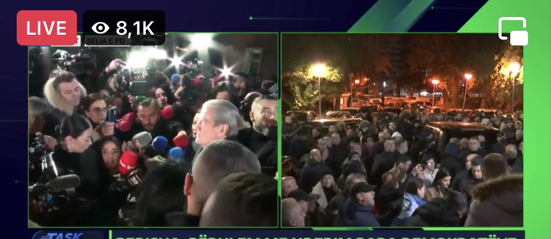 Berisha në selinë e PD, lajmëron rrëzimin e Bashës me referendum