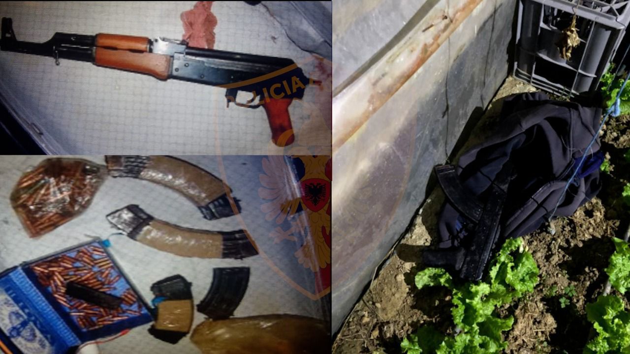 TIRANË/ Mbanin automatike dhe qindra fishekë në shtëpi