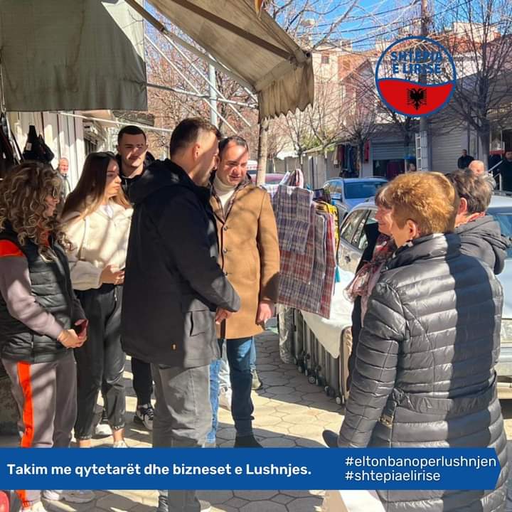 Elton Bano, takime me qindra qytetarë në Lushnjë