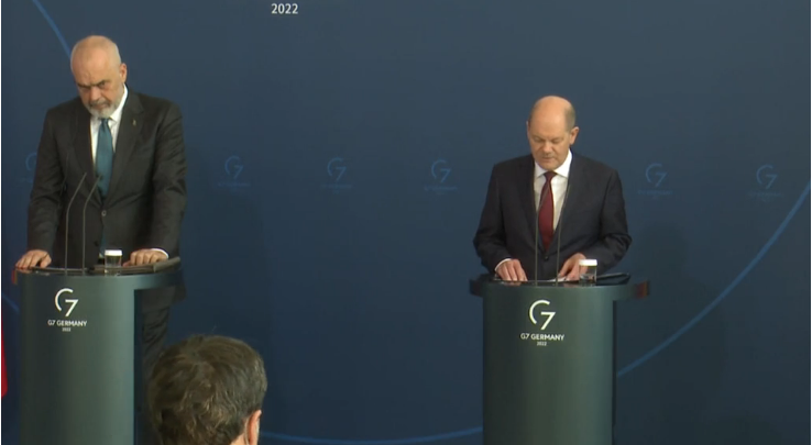 Rama takon kancelarin gjerman, Shcolz: Të hapen sa më shpejt negociatat me Shqipërinë dhe Maqedoninë e Veriut