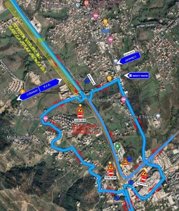 Një javë, devijohet kalimi tek kryqëzimi i TEG, drejtimi i ri i makinave dhe oraret