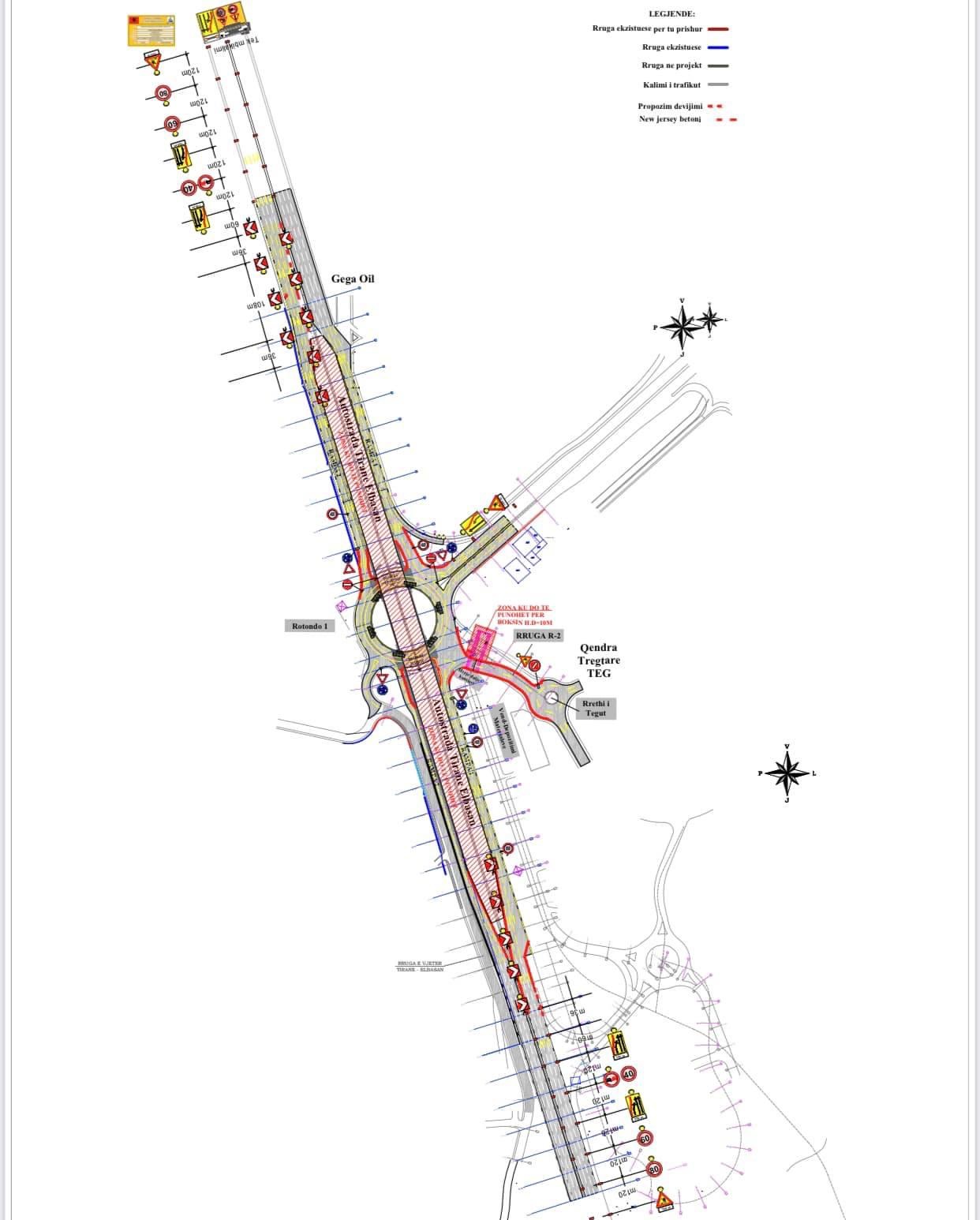 Ndryshon aksi i lëvizjes së makinave tek kryqëzimi i TEG në Tiranë