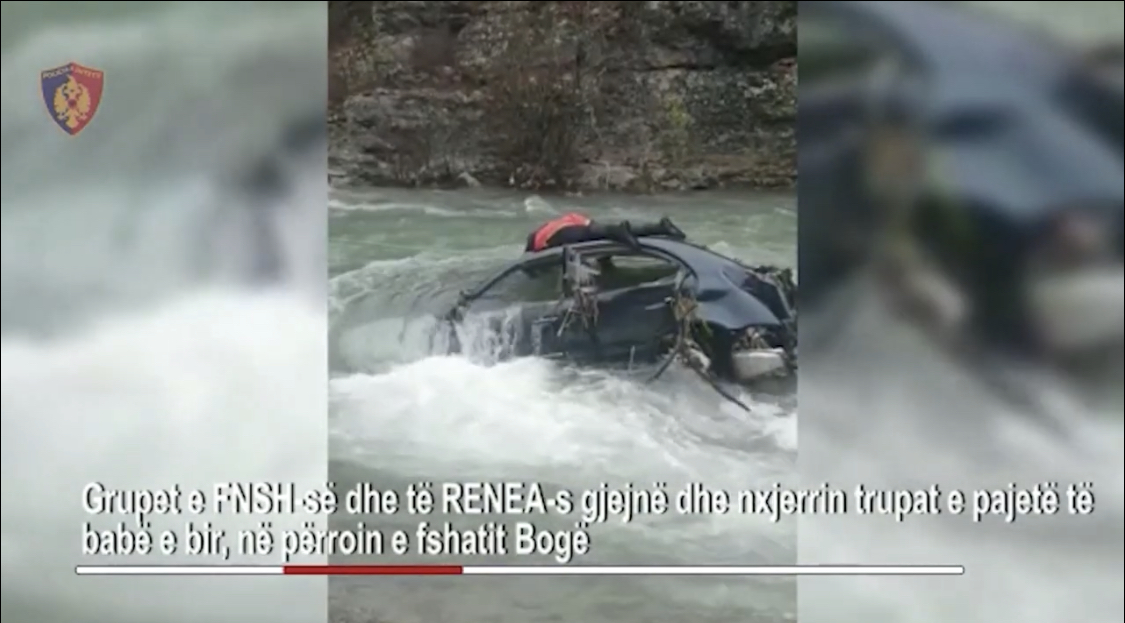 VIDEO/ Momentet e nxjerrjes nga makina në ujë të trupave të babait e të birit