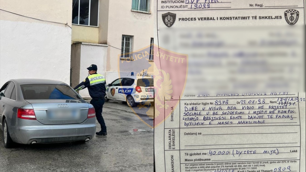 Po ecte në të kundërt në autostradën e Lushnjës, policia i zbraz kuletën