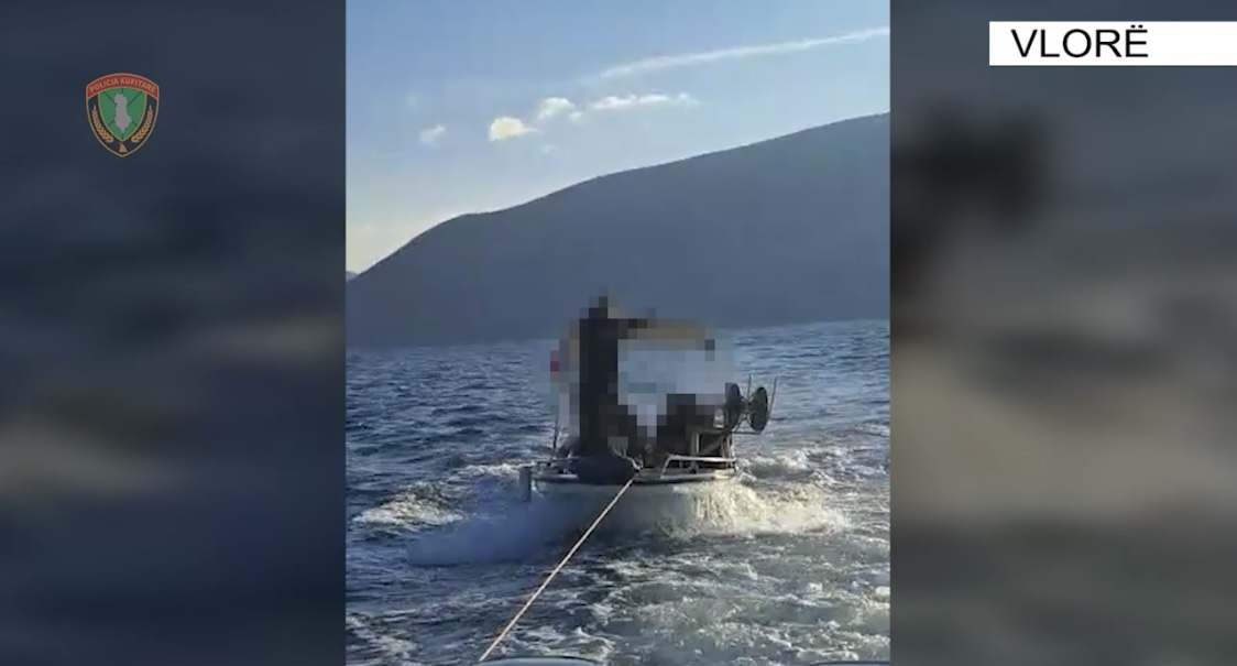 VLORË/ Shpëtohen 4 turistë me skaf në Shën Vasil