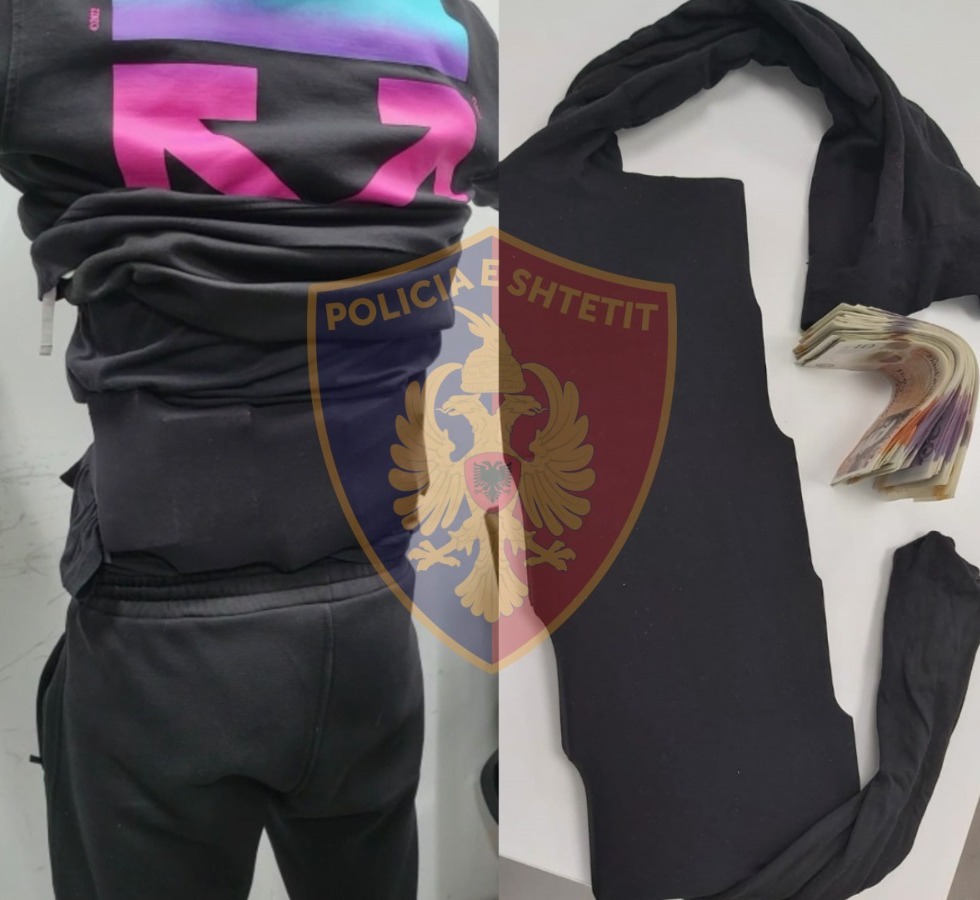 Kapen në Rinas mbi 20 mijë paund, brez për fshehjen e parave