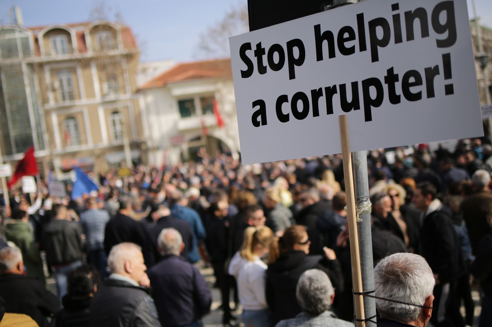 FOTOGALERI/ Protesta para Parlamentit “Albania, one party state”