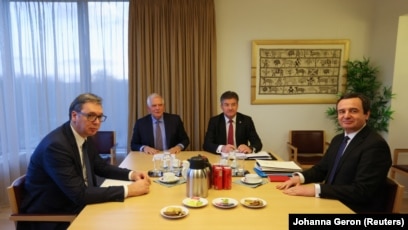 Marrëveshja Kurti-Vuçiç në Bruksel, bien dakord për marrëveshjen e ofruar nga franko-gjermanët