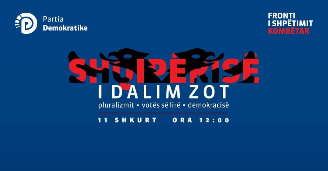 FOTOLAJM/ Publikohet logo dhe slogani i protestës së 11 shkurtit