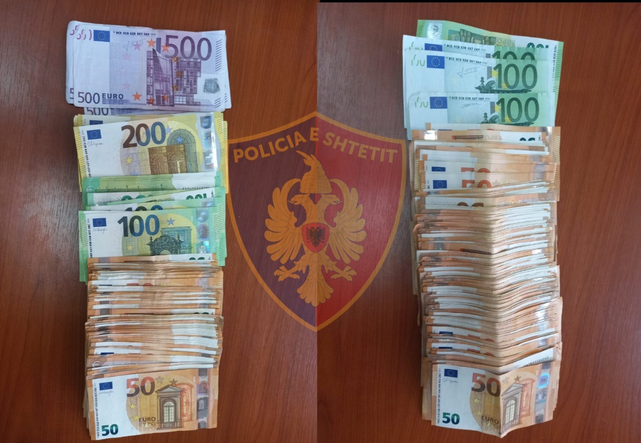 Gjirokastër, policia kap një shumë parash të padeklaruara