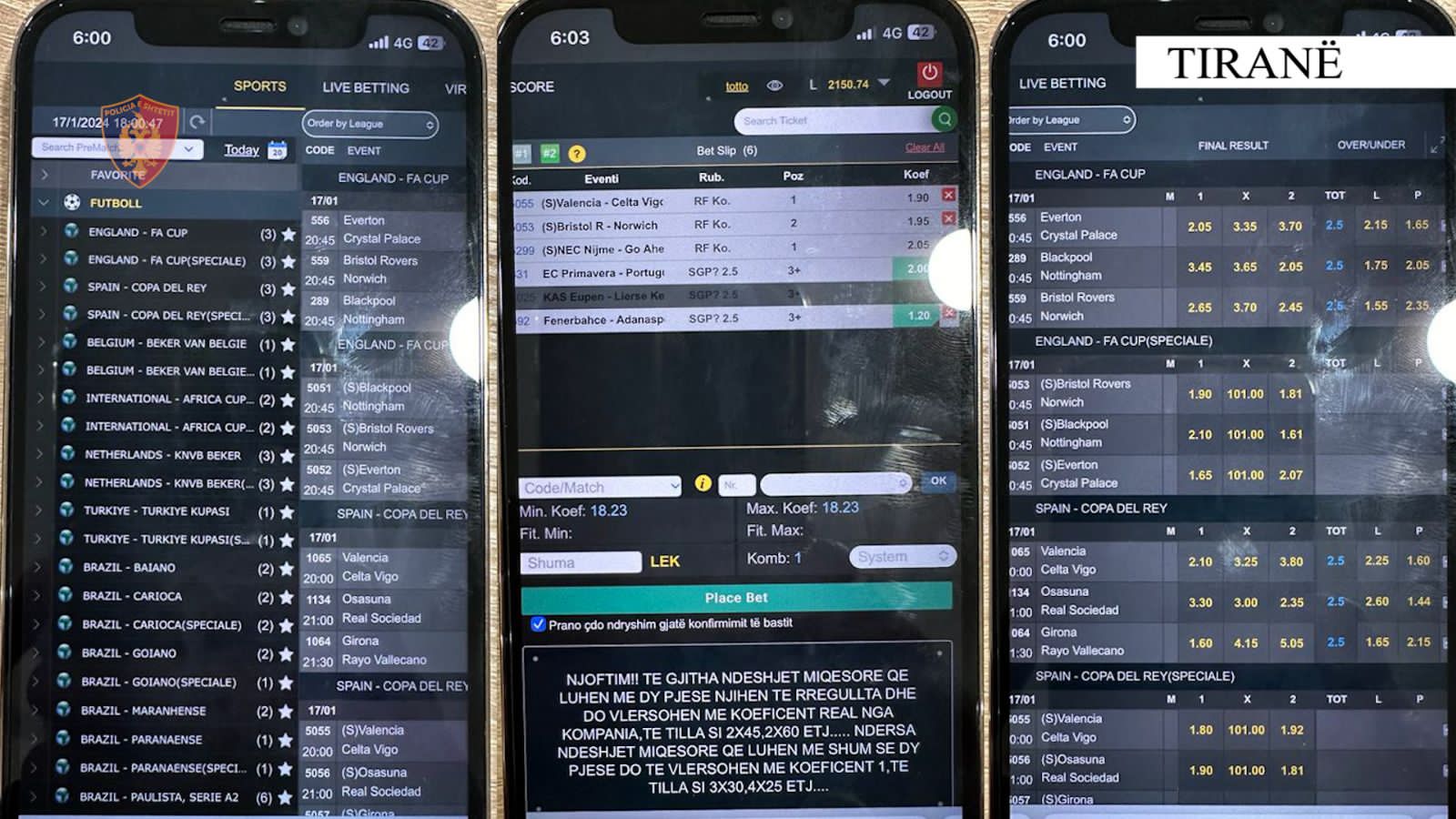 Vodhën mijëra euro biznesit ku punonin, i shpenzonin në baste sportive
