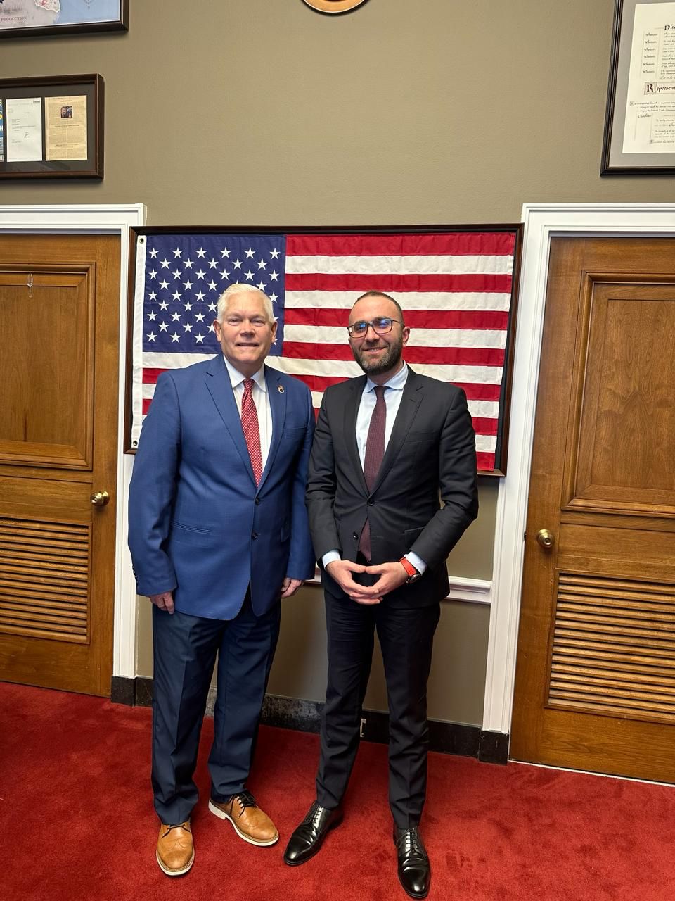 Gazment Bardhi në Kongresin Amerikan, takon kongresmenin Pete Sessions