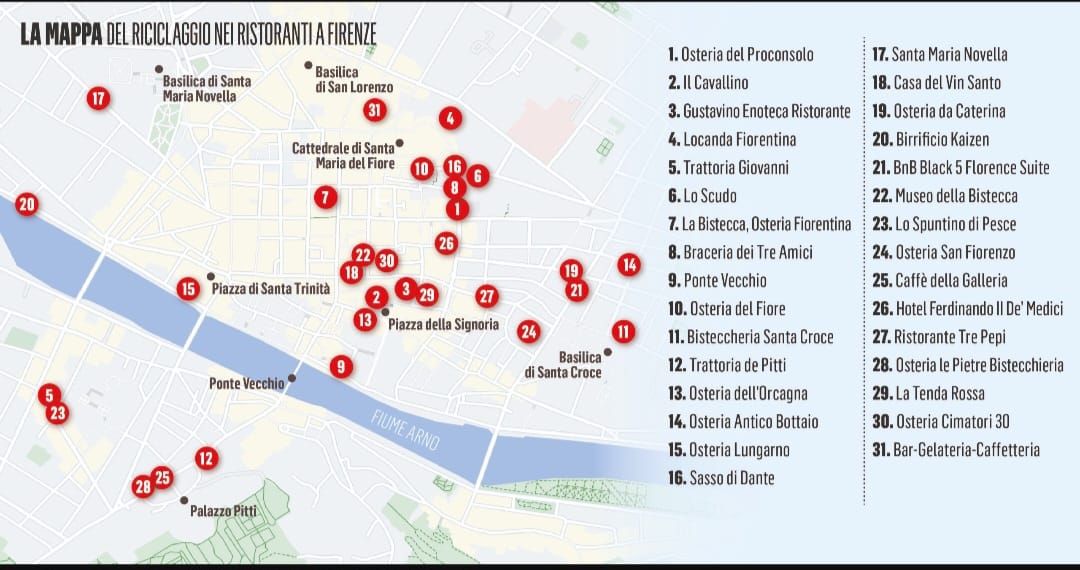 RRJET ITALO-SHQIPTAR/ Mashtrim me taksat në 12 vite, cilat janë lokalet e rrjetit në Firence