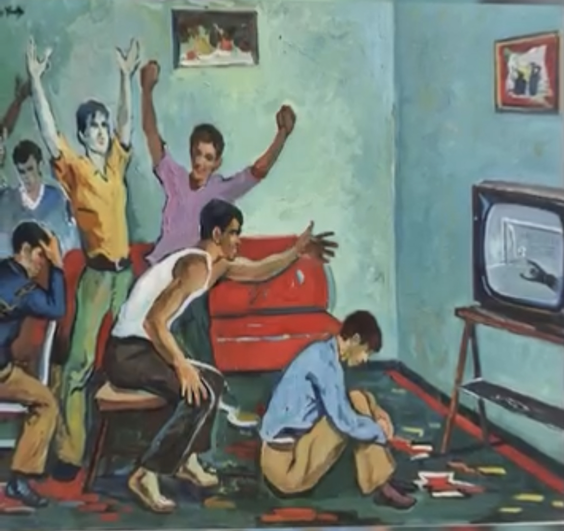 ‘Kur nuk shkojmë në stadium’, piktura ikonike e Guri Madhit në muzeun gjerman të futbollit